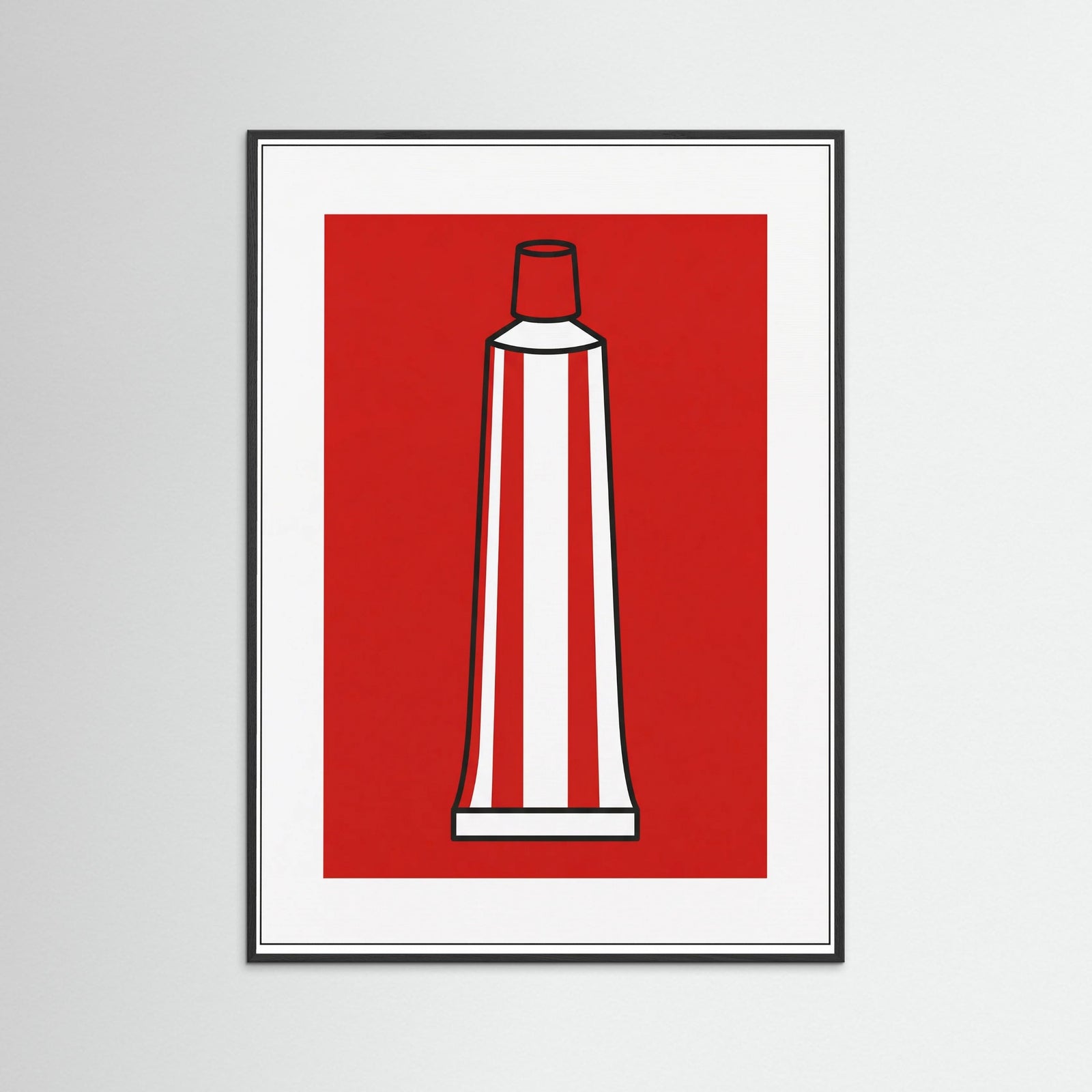 Black Wood Pop Art Statement