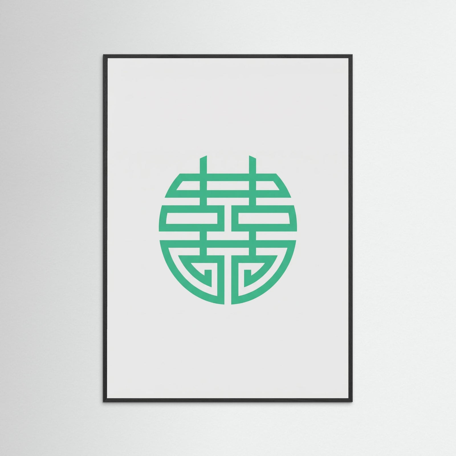 Black Wood Prosperity Symbol