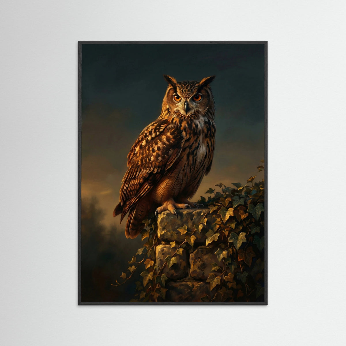 Black Wood Pumpkin Perch