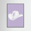 Plakat Purple Cowboy Hat – plakat i druk artystyczny