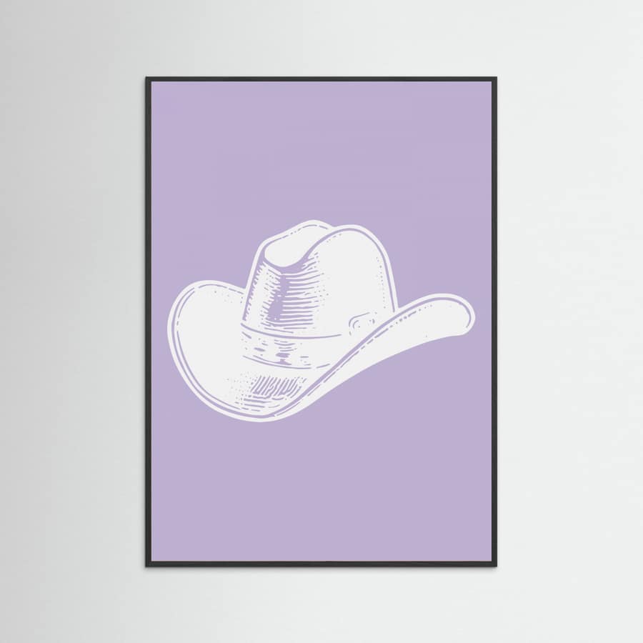 Plakat Purple Cowboy Hat – plakat i druk artystyczny