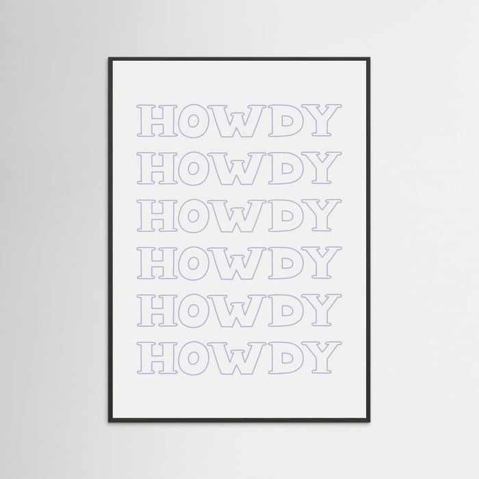 Plakat Purple Howdy – plakat i druk artystyczny