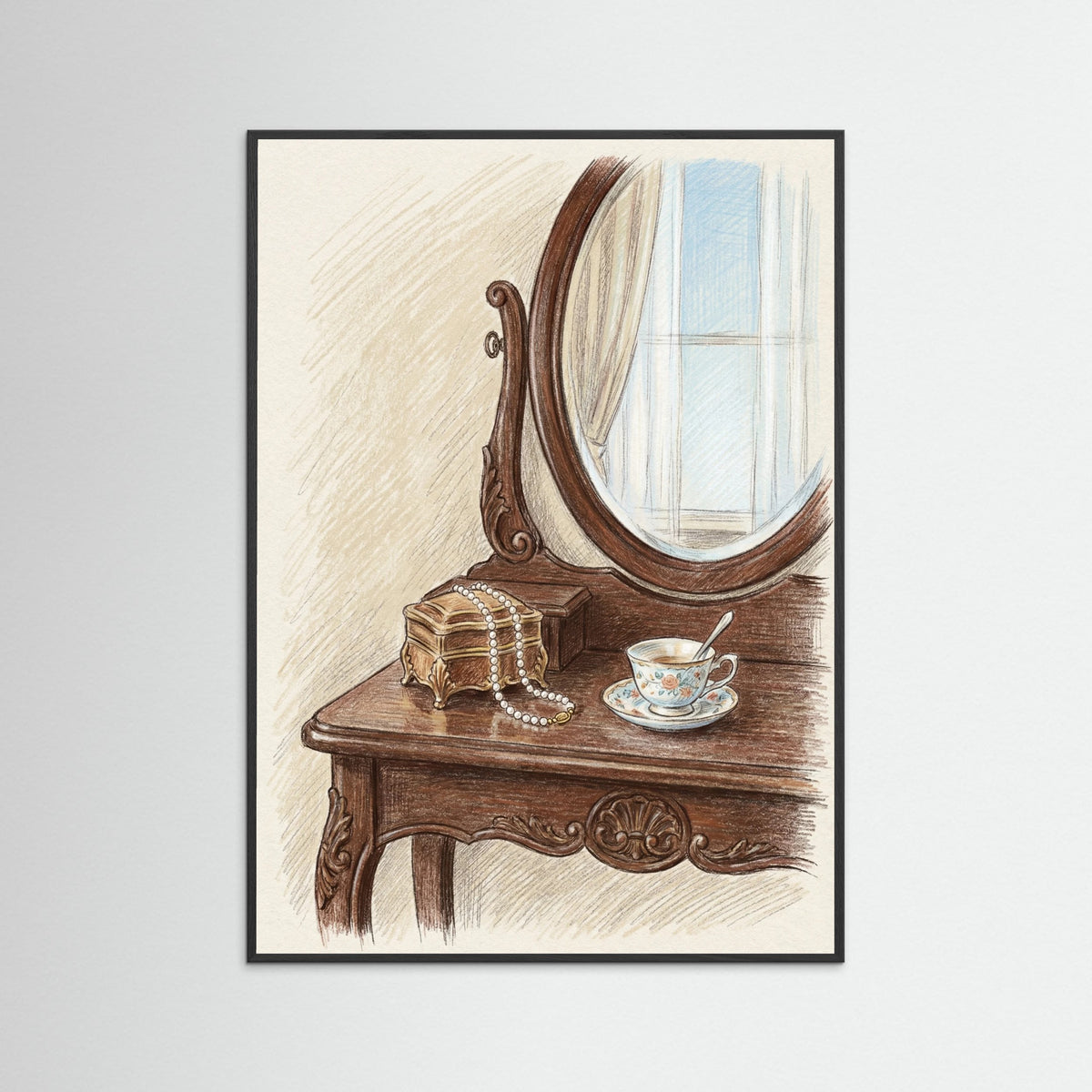 Black Wood Quiet Boudoir