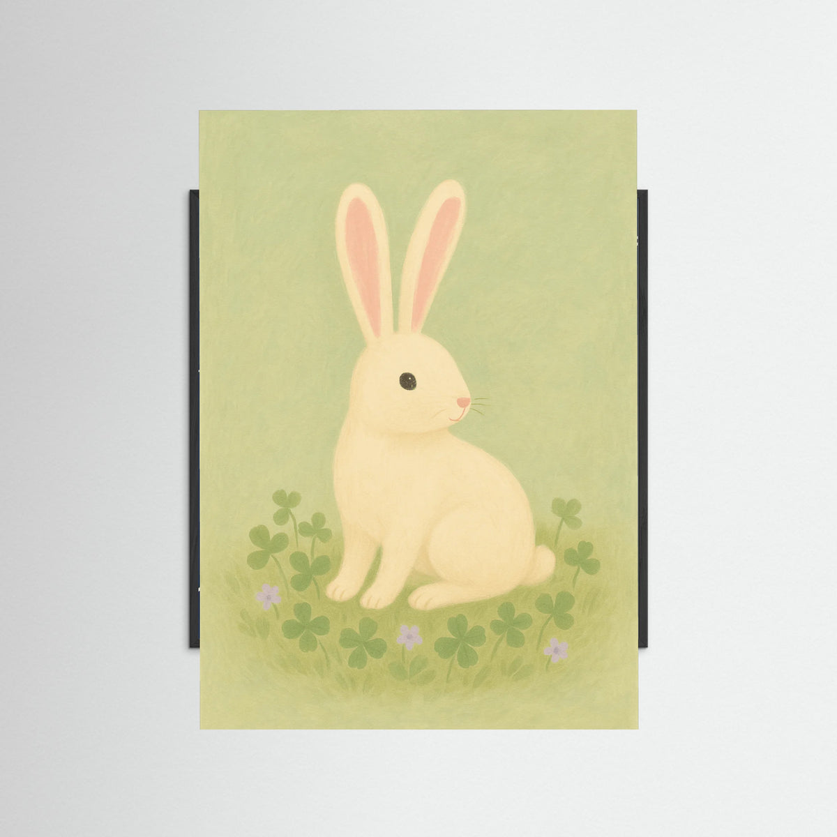 Black Wood Quiet Bunny
