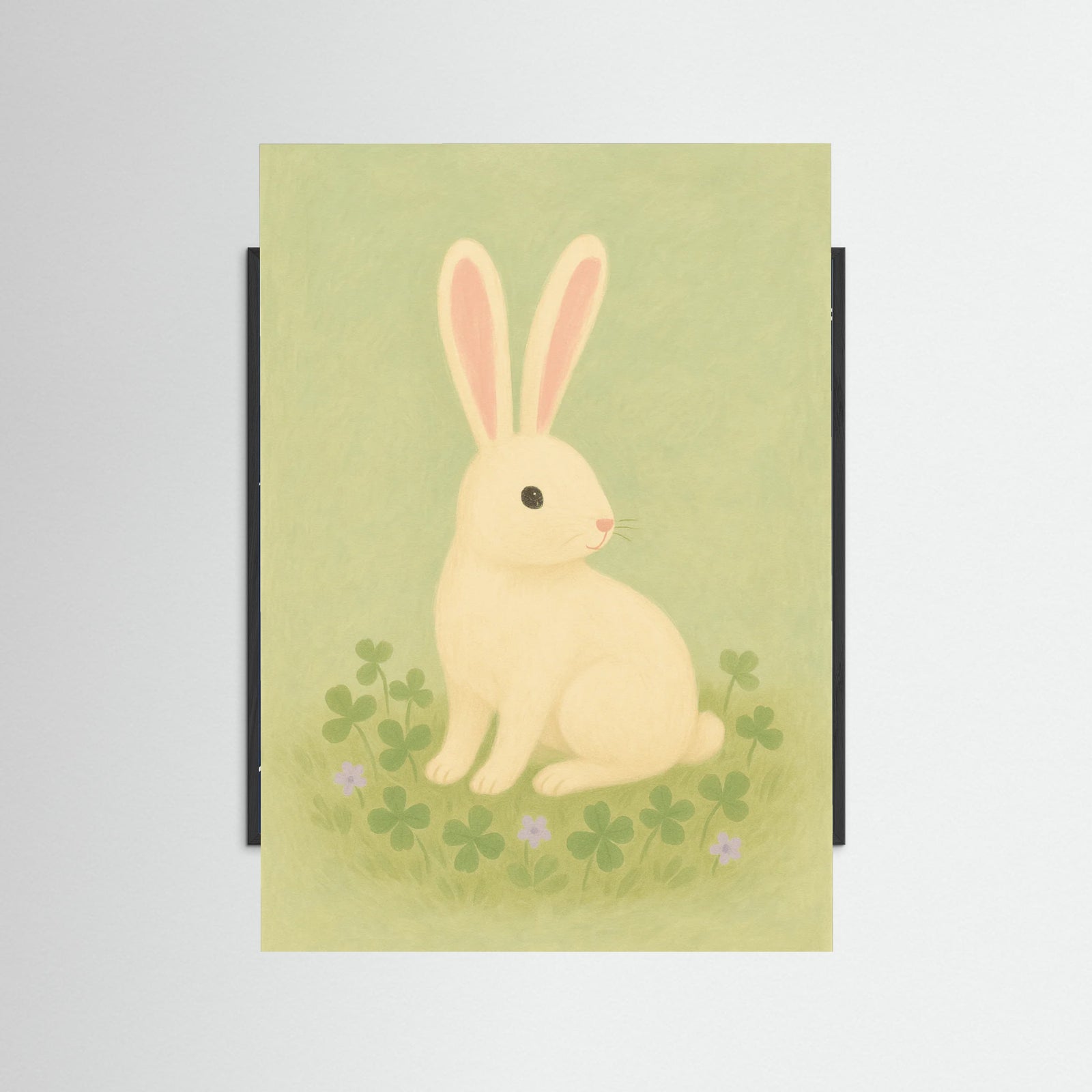 Black Wood Quiet Bunny