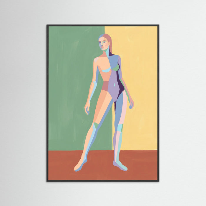 Black Wood Quiet Figure