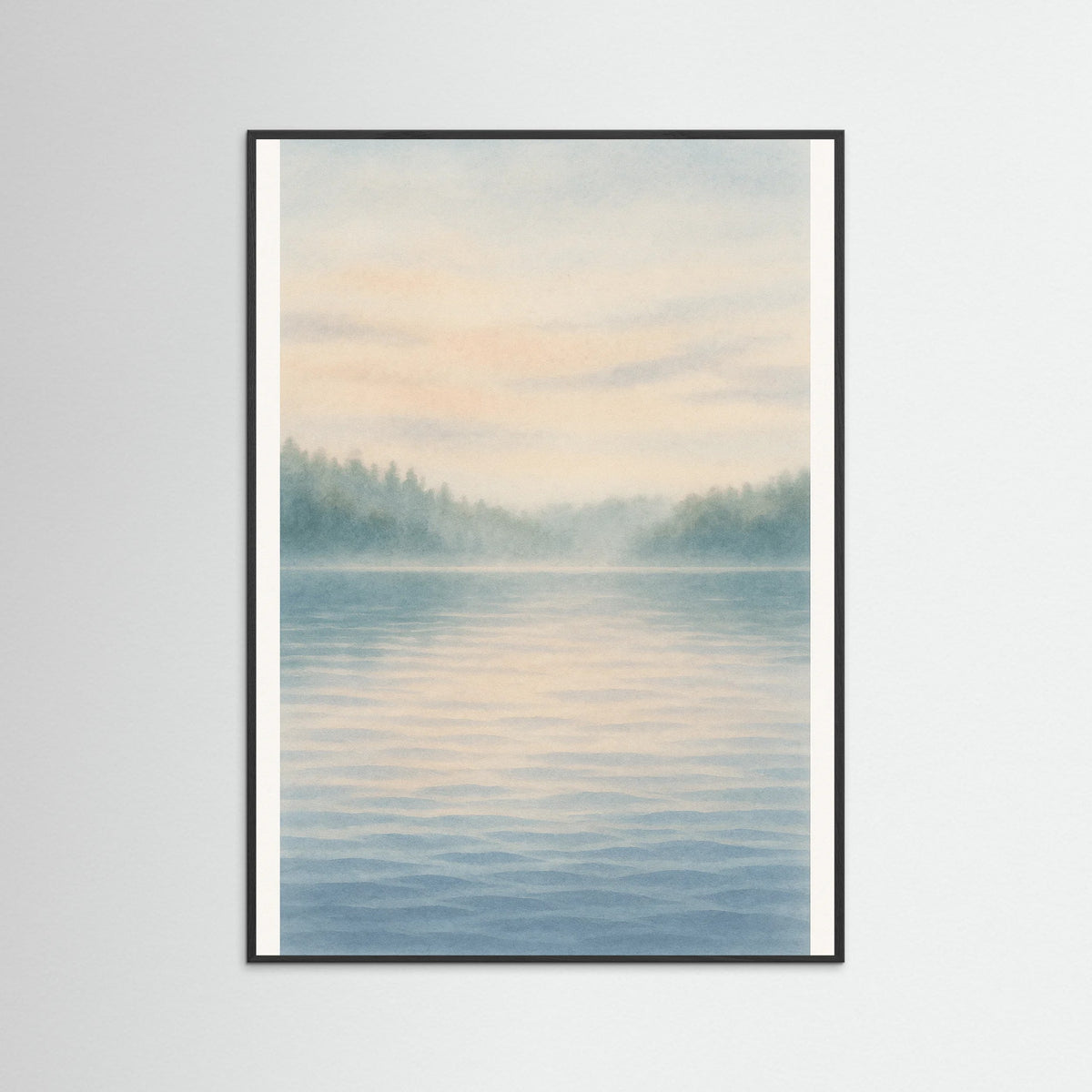 Black Wood Quiet Reflection