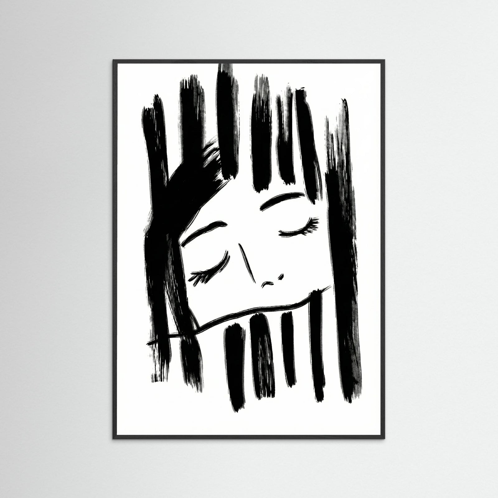 Black Wood Quiet Reflection