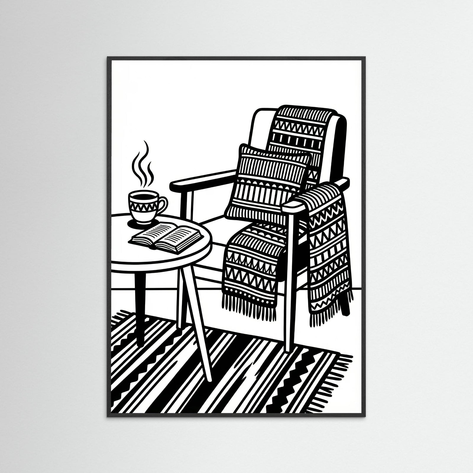 Black Wood Quiet Repose Black