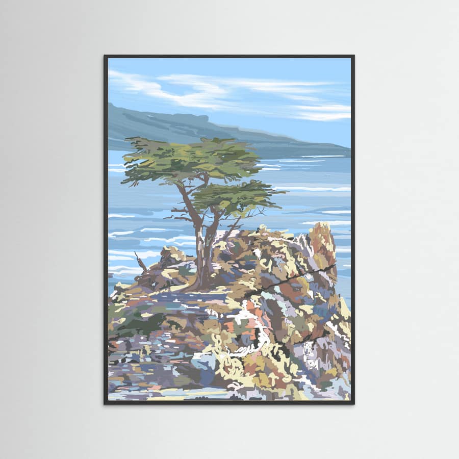 Poster Quiet Sentinel, 17 Mile Drive, California – poster e stampa artistica