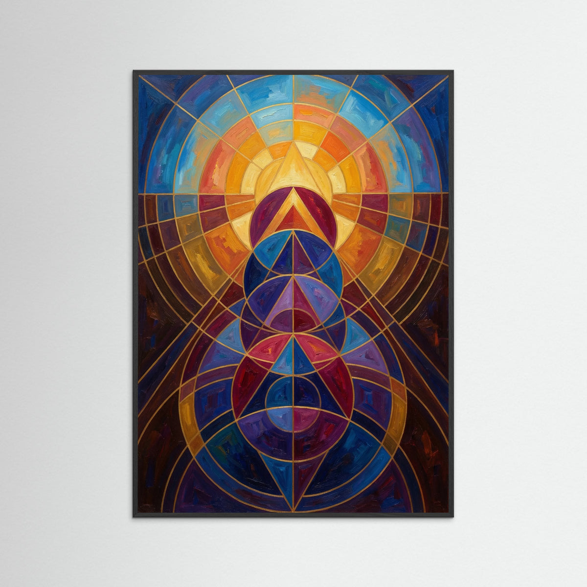 Black Wood Radiant Mandala