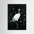Black Wood Rainy Egret