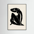 Black Wood Reclining Form