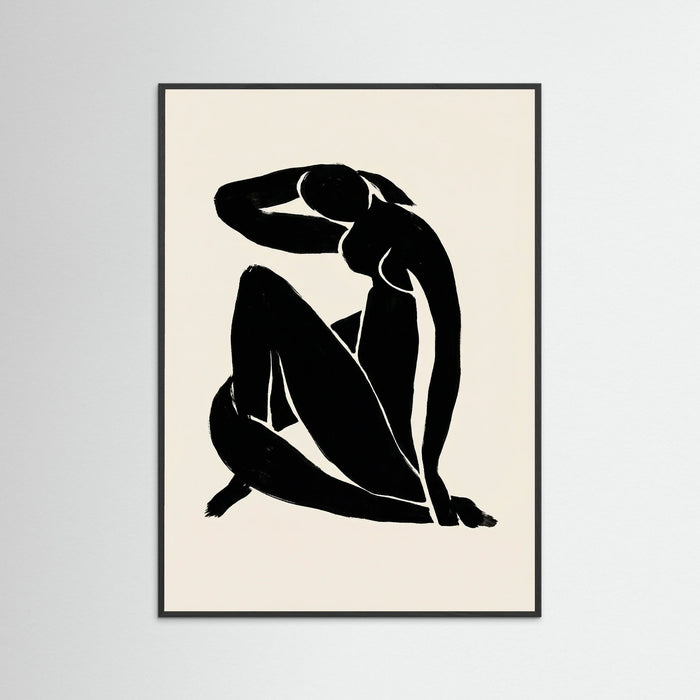 Black Wood Reclining Form