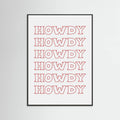 Red Howdy Poster – poster and art print
