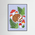 Black Wood Red Leaf Hare