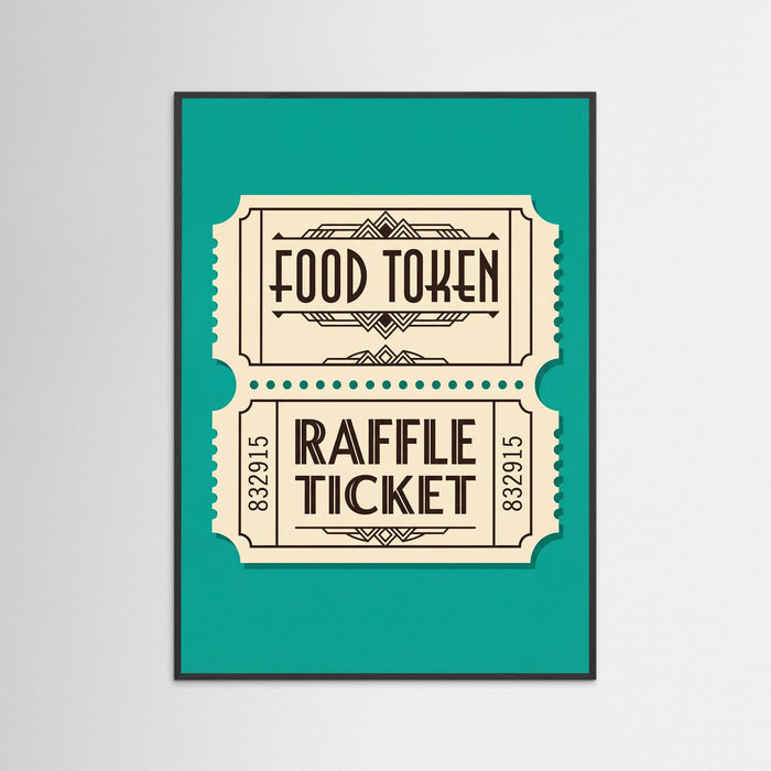 Black Wood Retro Beverage Tokens