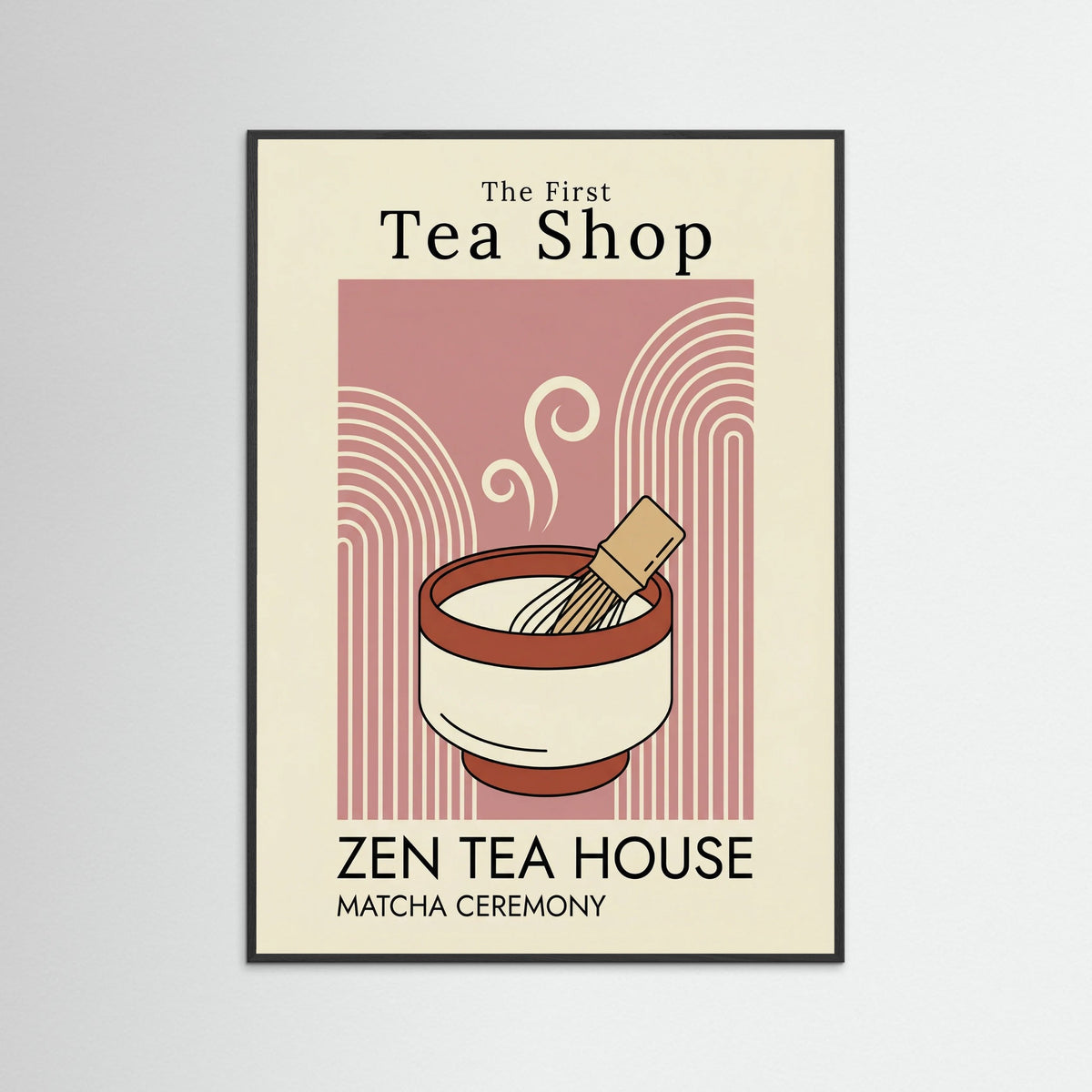 Black Wood Retro Ramen Graphic