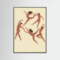 Black Wood Rhythmic Human Forms