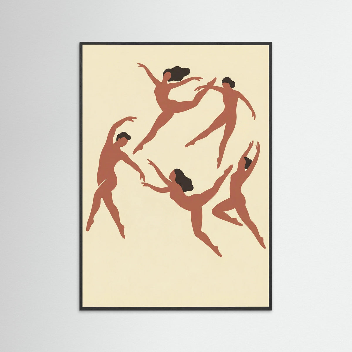 Black Wood Rhythmic Human Forms