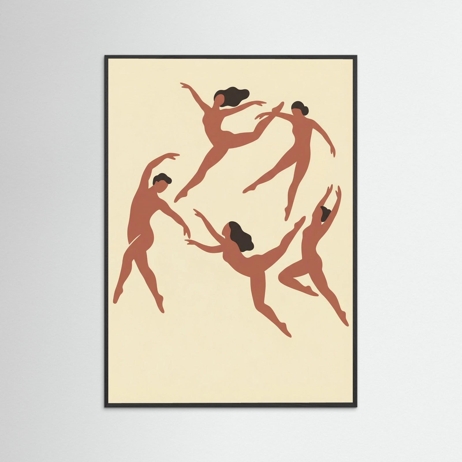Black Wood Rhythmic Human Forms