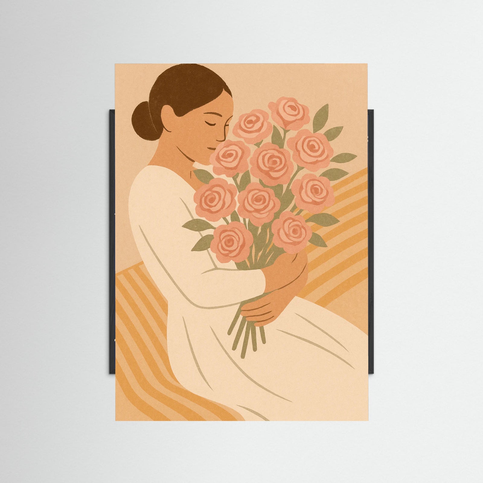 Black Wood Rosy Embrace