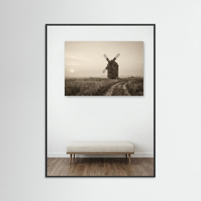 Black Wood Rural Sepia Calm