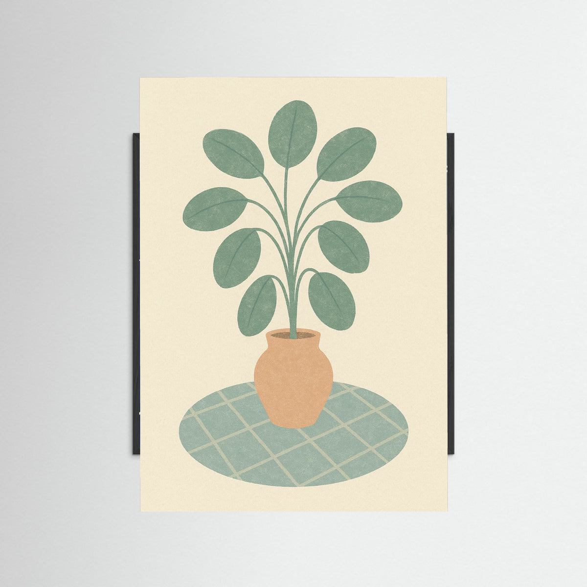 Black Wood Rust Hued Blossoms