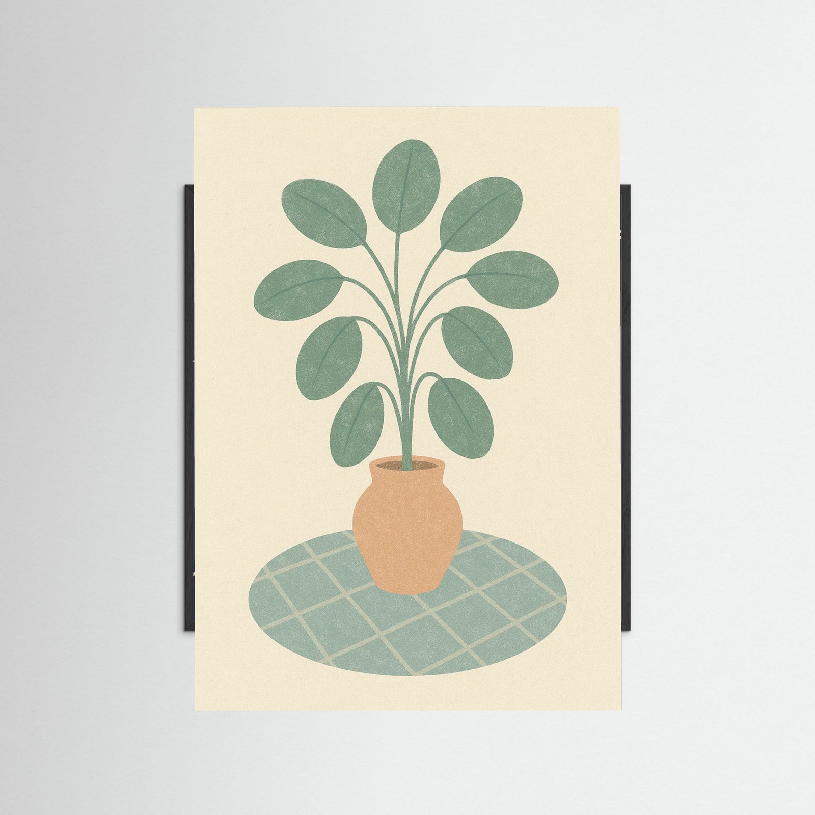 Black Wood Rust Hued Blossoms