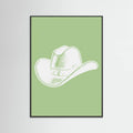 Plakat Sage Green Cowboy Hat – plakat i druk artystyczny