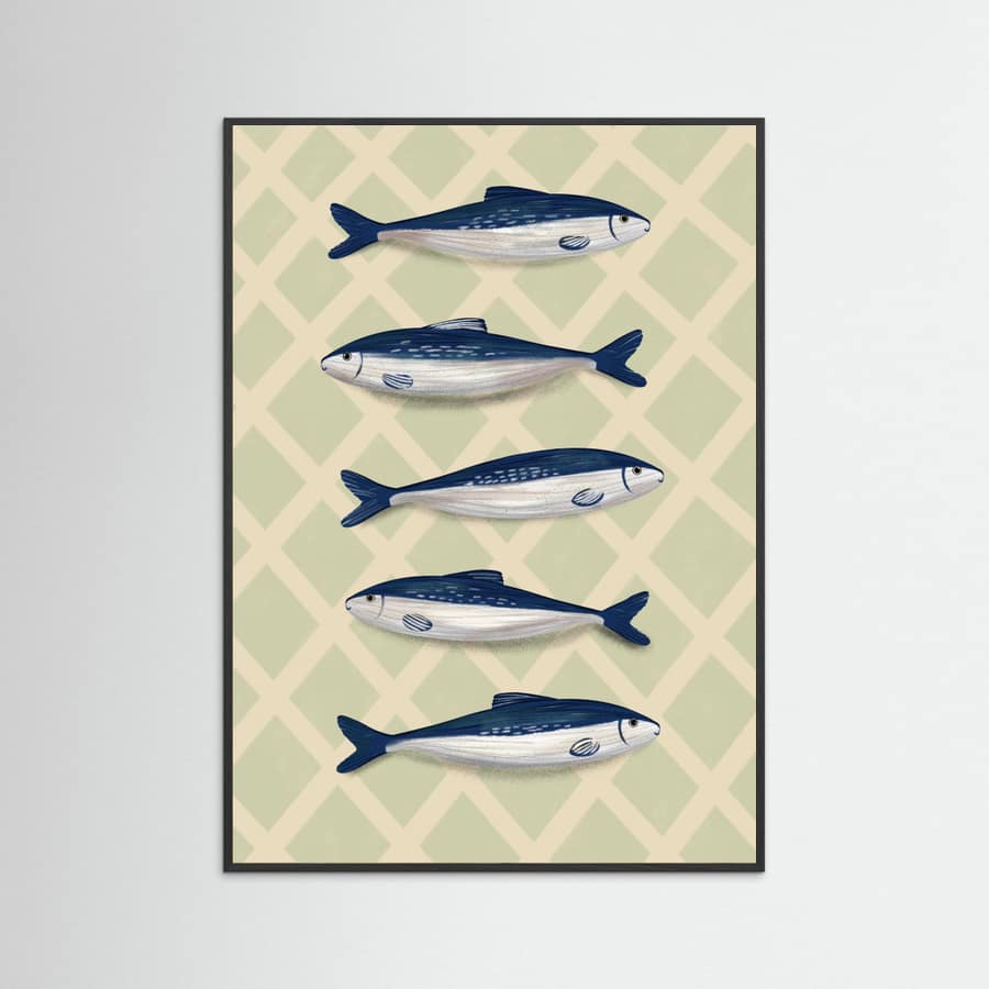 Sardines Poster – poster and art print