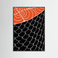 Black Wood Sashimi Red and Black Poster