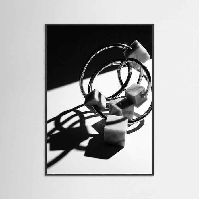 Black Wood Sculptural Reflections