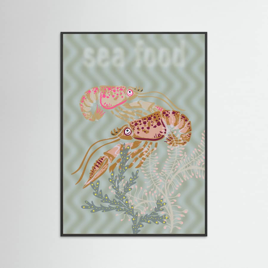 Sea food Neptune's joy Poster – poster and art print