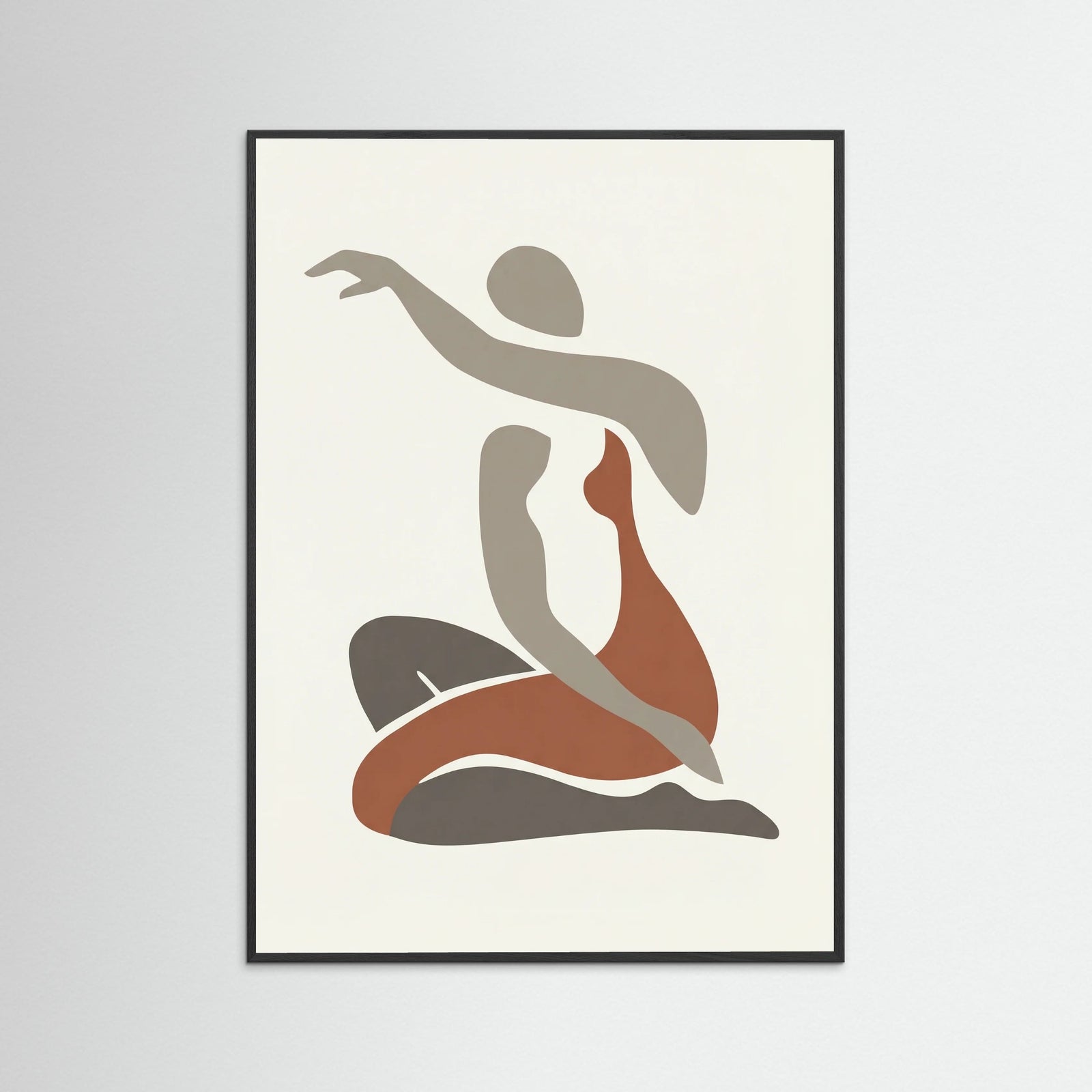 Black Wood Seated Nude