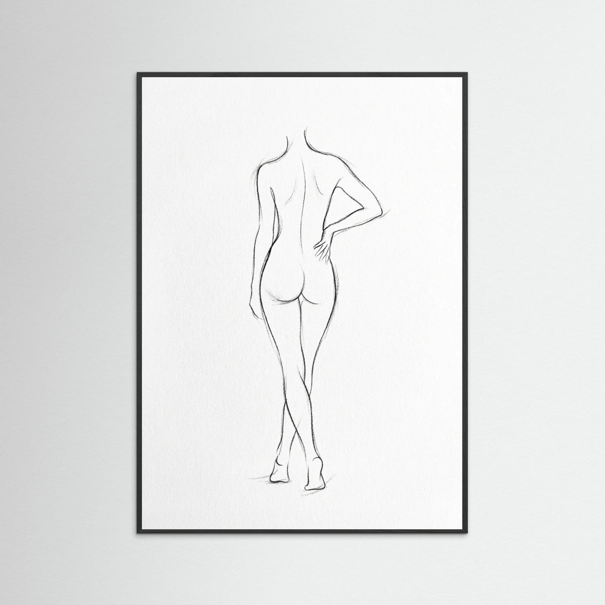 Black Wood Seated Serenity