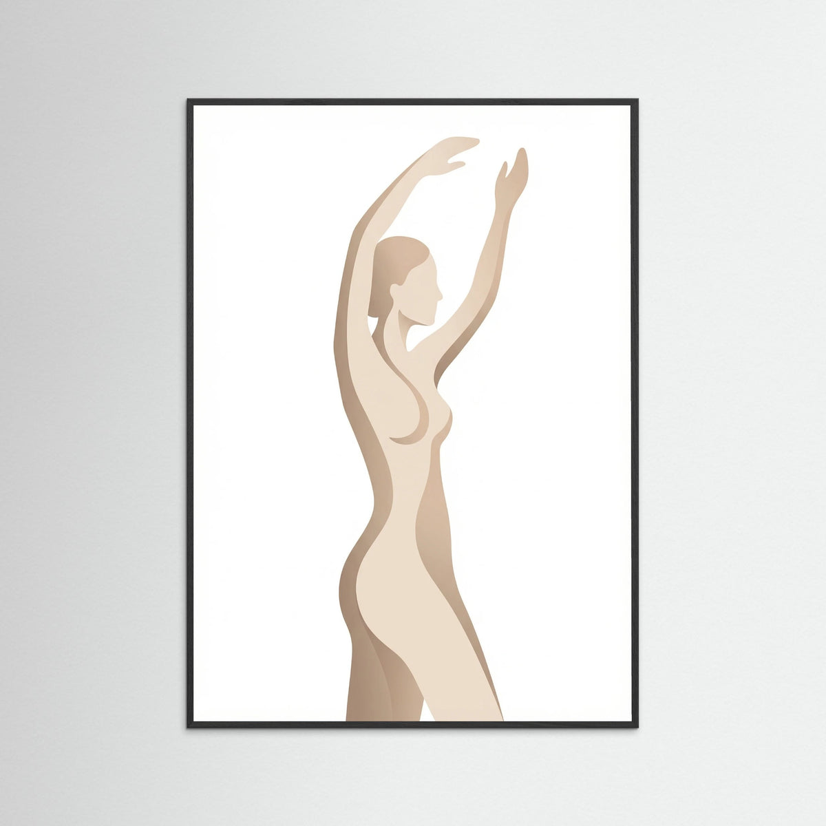 Black Wood Seated Serenity