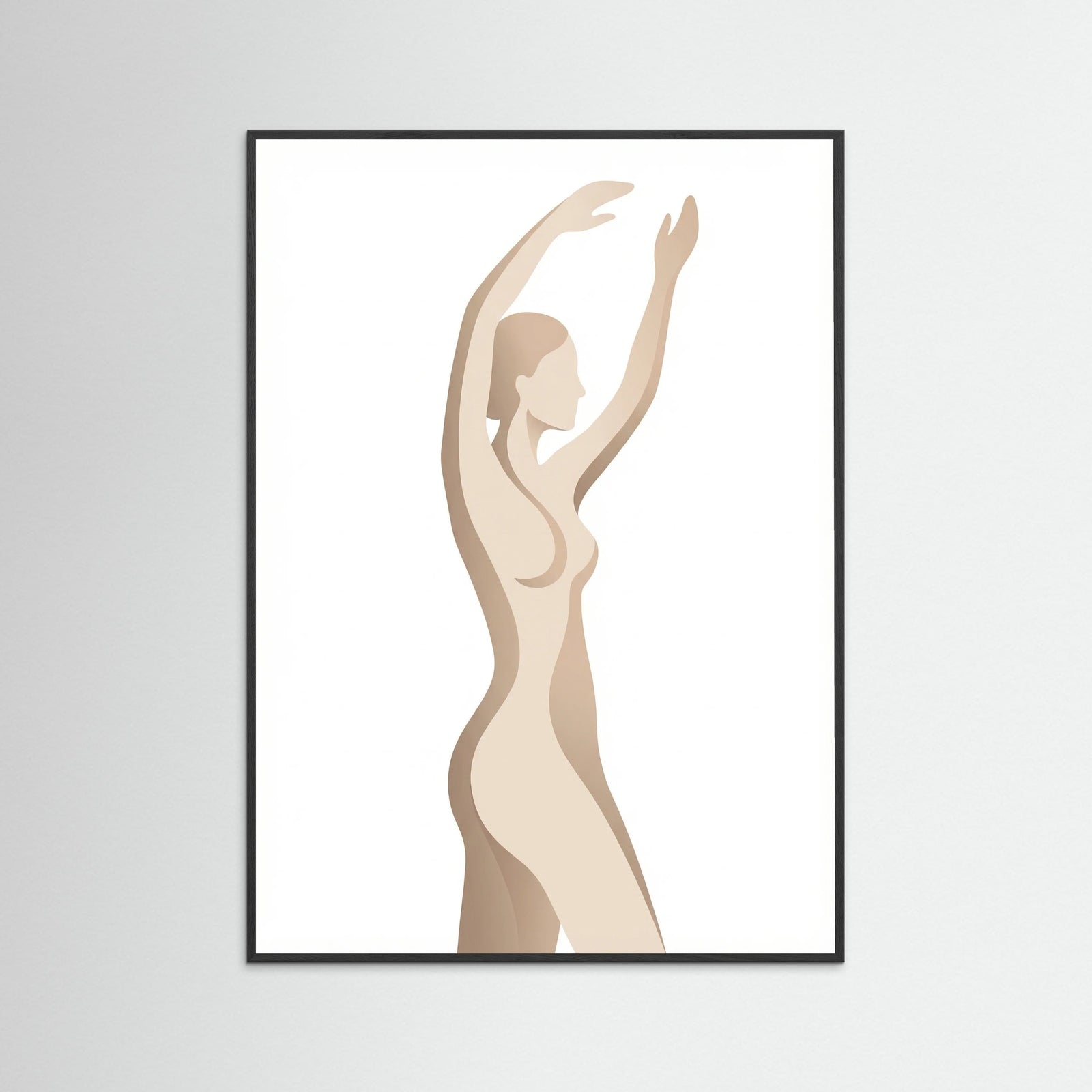 Black Wood Seated Serenity