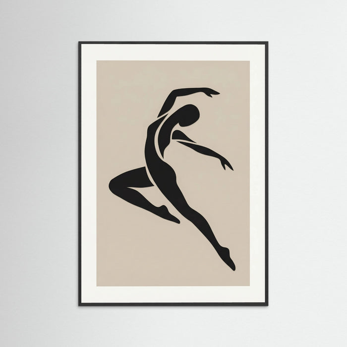 Black Wood Seated Silhouette
