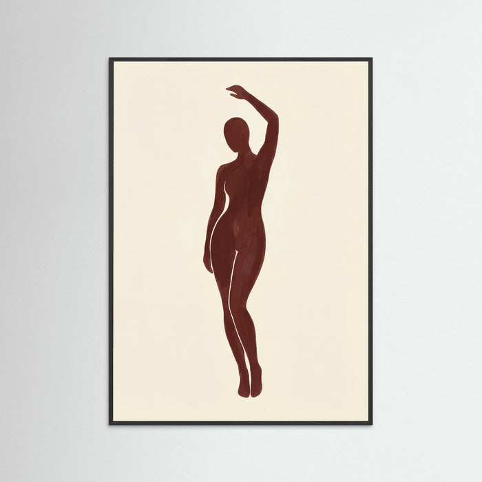 Black Wood Seated Silhouette