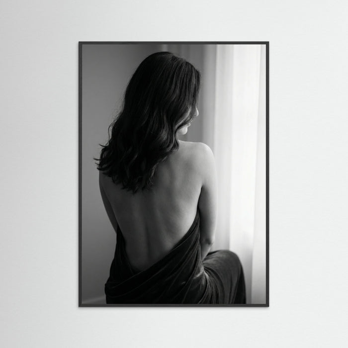 Black Wood Sensual Noir Portrait