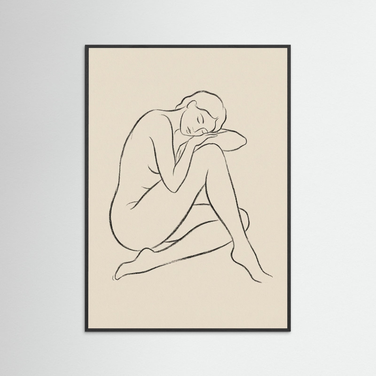 Black Wood Serene Gaze