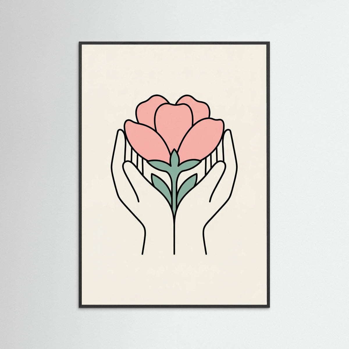 Black Wood Serene Gaze