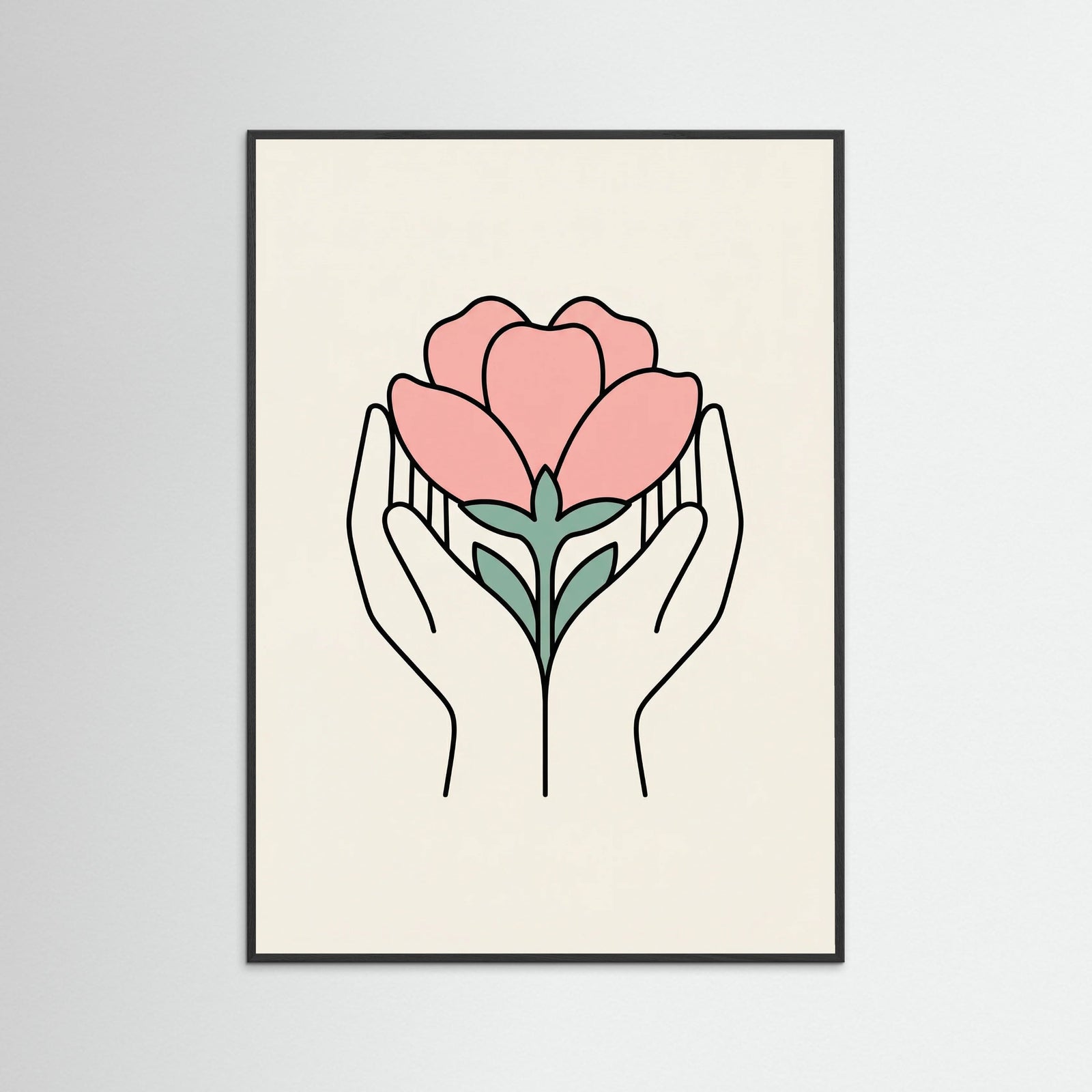 Black Wood Serene Gaze