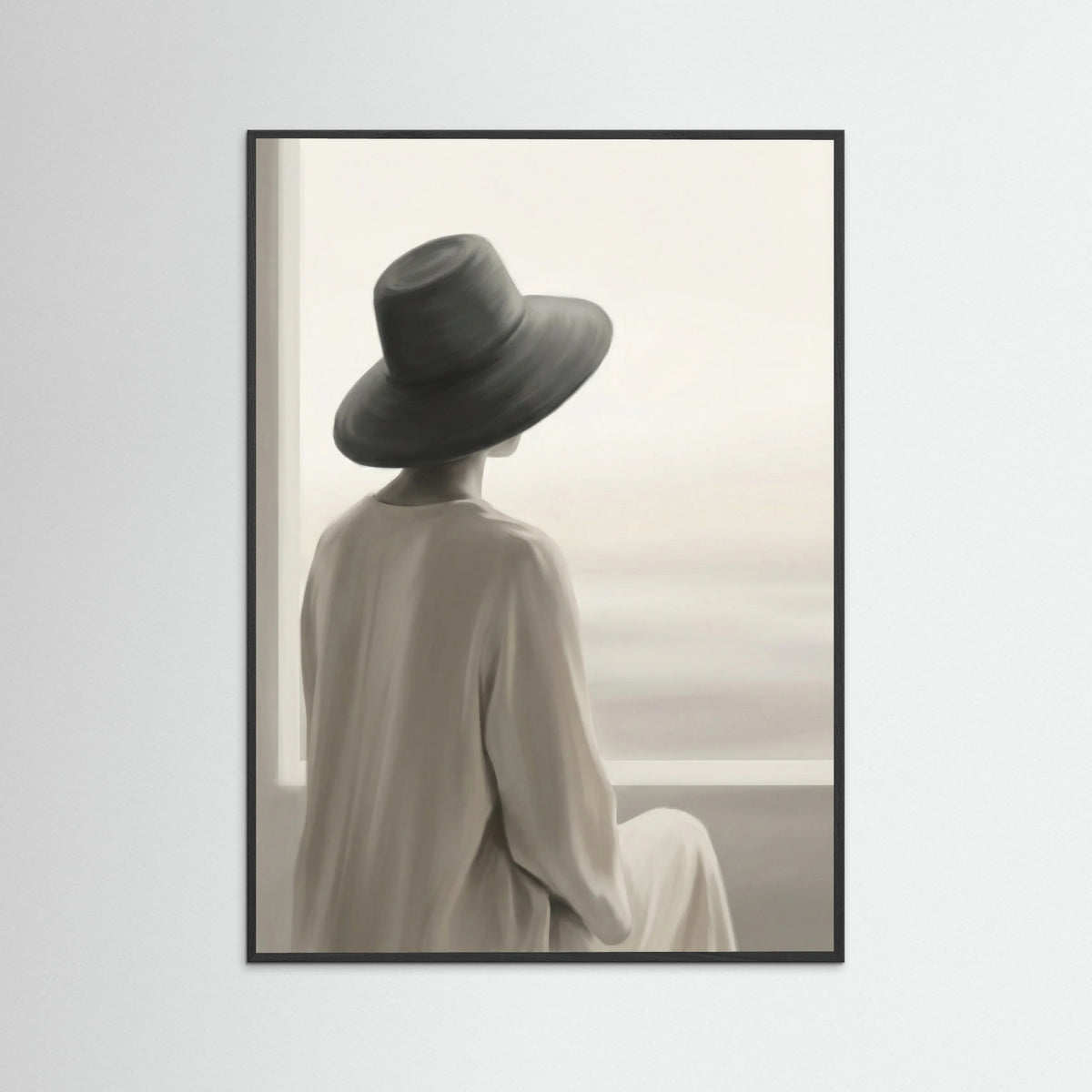 Black Wood Shaded Figure