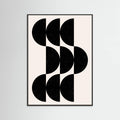 Black Wood Shape By Cats and Dotz 30 X 42 Inches Textured Black Poster