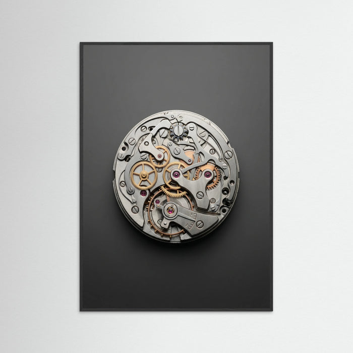 Black Wood Silver Icon Overhead