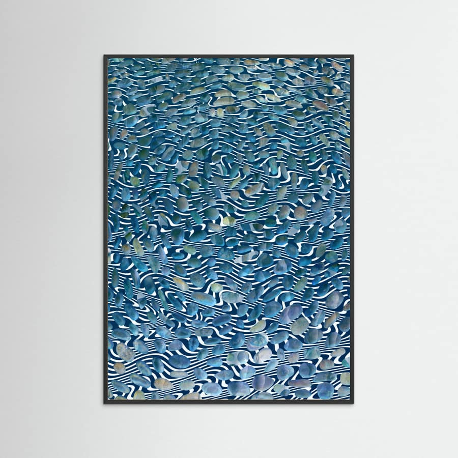 Black Wood Sitting By the River Poster