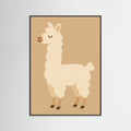 Black Wood Sleeping Llama