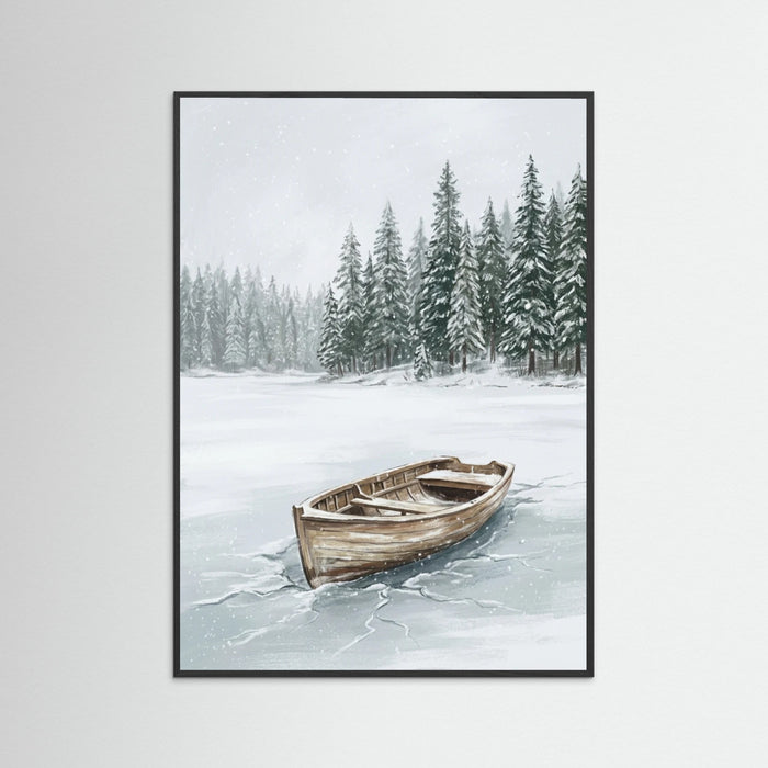 Black Wood Snowy Retreat